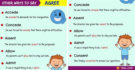 agree synonym.